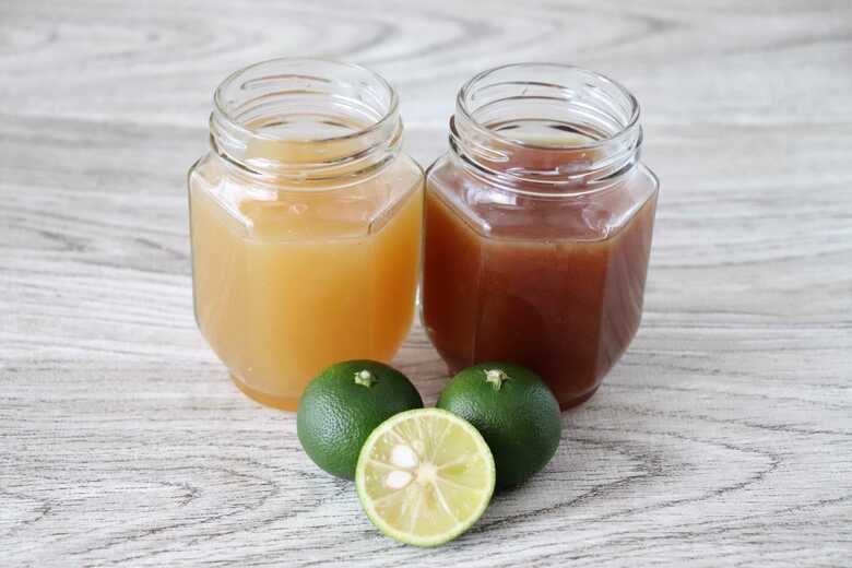 香酸柑橘で作る自家製ポン酢はじゃばらにも応用可能（筆者撮影）