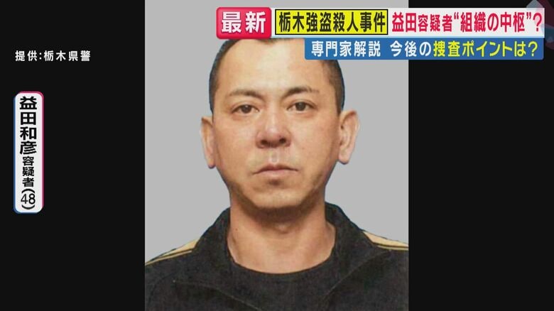 公開手配中・益田和彦容疑者（48）（関西テレビ「旬感LIVE とれたてっ！」より）