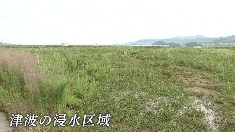 津波の浸水区域は、今もほとんどの場所が空き地