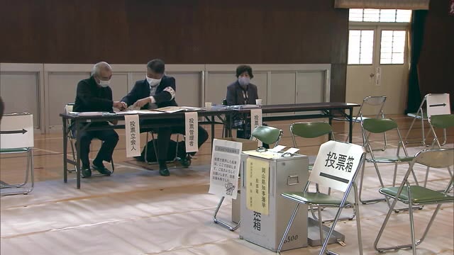 現職・新人の一騎打ち 岡山県知事選挙の投票進む【岡山県】