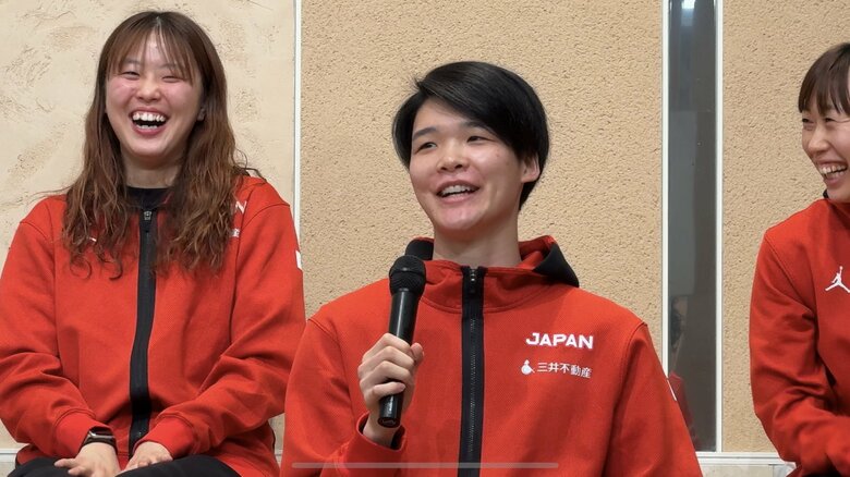 赤穂ひまわり選手（13日、千葉県成田市での会見）