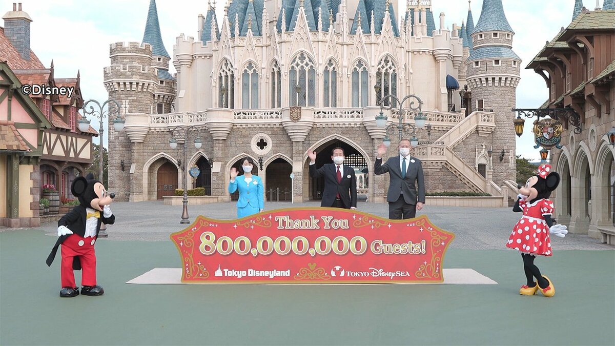 ディズニー入場者8億人 19年の開園以来