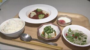 「野菜たっぷりボリューム満点」社員食堂に女子大学生考案のメニュー 従業員の健康状態守るため〈仙台〉