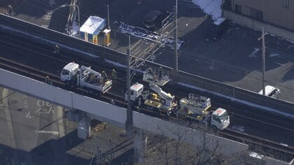 JR宇都宮線の東京ー小山駅間と湘南新宿ラインの横須賀線・逗子ー宇都宮駅間で運転見合わせ　架線断線の影響