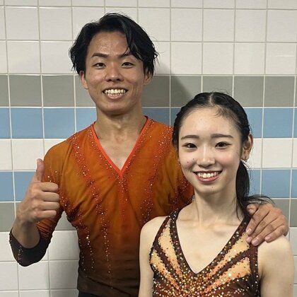 ペア優勝の長岡柚奈・森口澄士組。歓声上がるオリジナルの技は「リフトよりキツい」「遠心力を頭で感じる」【西日本ペア・結果】
