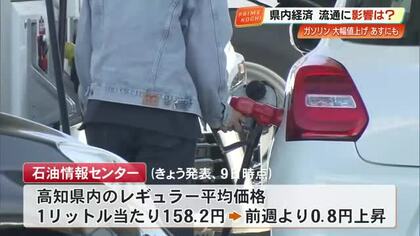 【高知】ガソリン『大幅値上げ』へ　専門家「電気やガス料金もタイムラグで…」