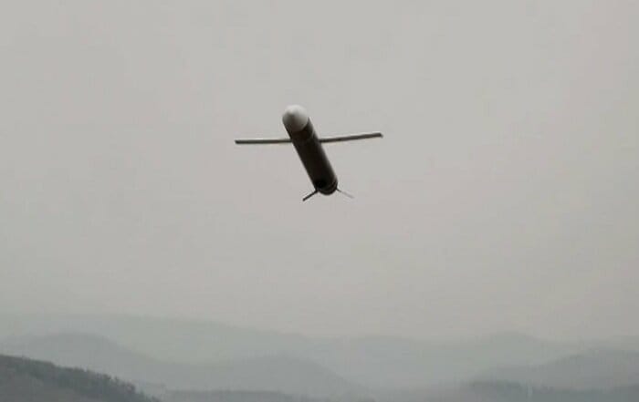北朝鮮の戦略巡航ミサイル「ファサル」(朝鮮中央テレビ・3月24日)