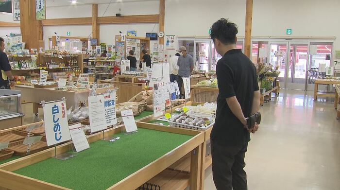 マツタケを買いきた日本料理店の男性