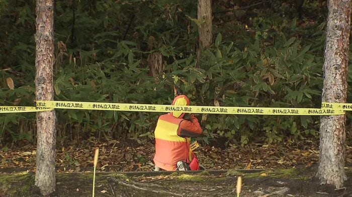 緊急銃猟での発砲の瞬間