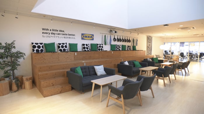 イケア・ジャパンの社内　開放感のあるオープンスペースとなっている