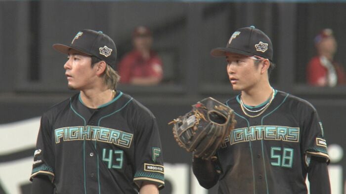 水野達稀選手(左)と奈良間大己選手