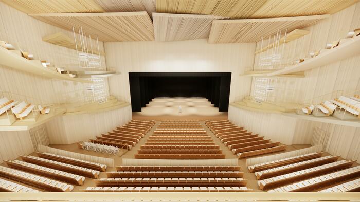 大ホール(プロセニアム劇場形式時の舞台)提供:仙台市