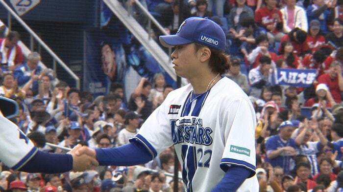 試合終了時の入江