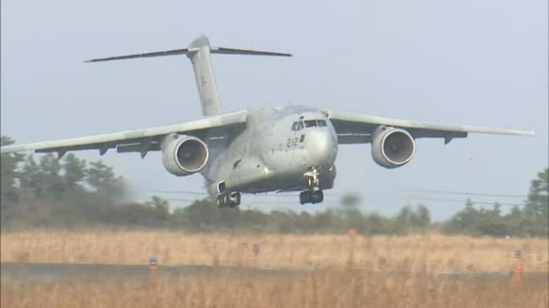 航空自衛隊美保基地のC2輸送機からアンテナの一部落下　硫黄島基地などへのフライト後に発覚（鳥取）｜FNNプライムオンライン