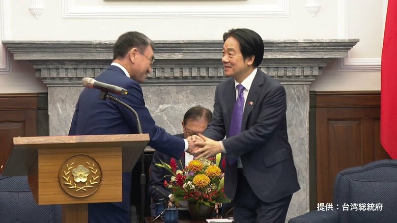河野元外相が台湾・頼清徳総統と会談　福島県などの食品輸入制限解除に謝意　デジタル分野での連携強化に期待示す｜FNNプライムオンライン