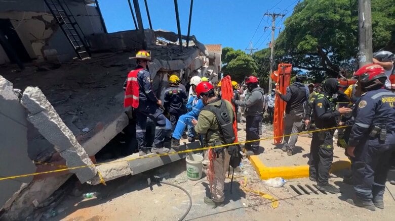 コロンビアでM7.4地震　死者132人、けが570人　倒壊した建物からの救助活動続く｜FNNプライムオンライン