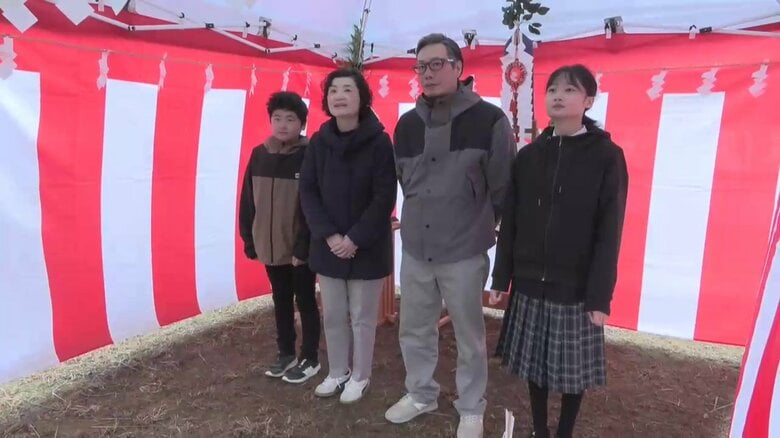 2月27日、新居の「地鎮祭」