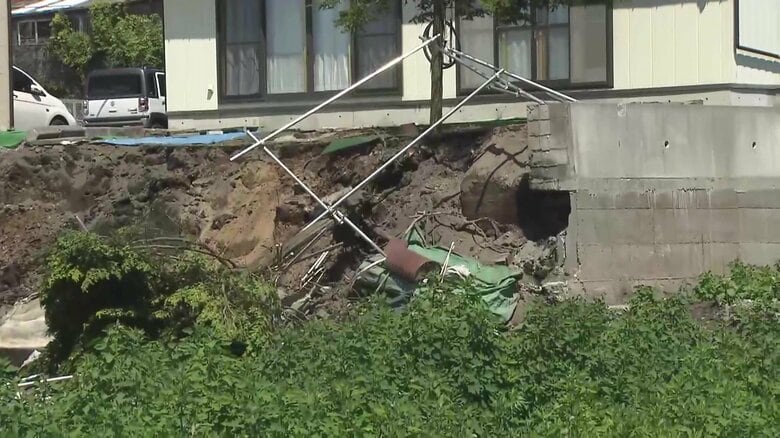 青森・八戸市の土砂崩れ