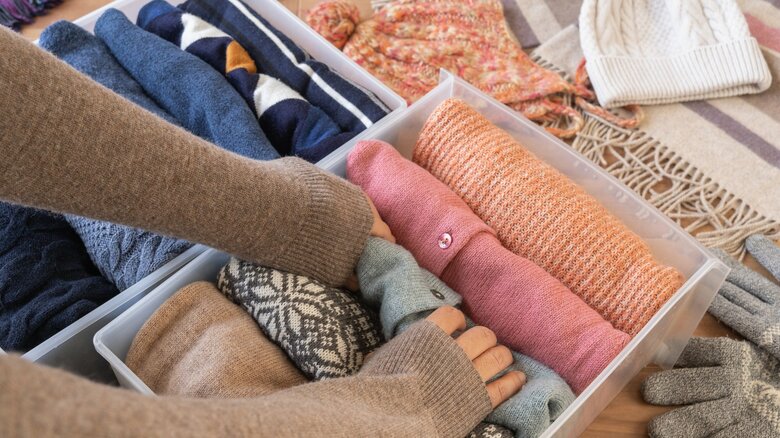 立てて置くと防虫剤のガスが行き渡る（画像はイメージ）