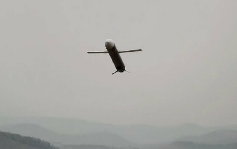 北朝鮮の戦略巡航ミサイル「ファサル」（朝鮮中央テレビ・3月24日）