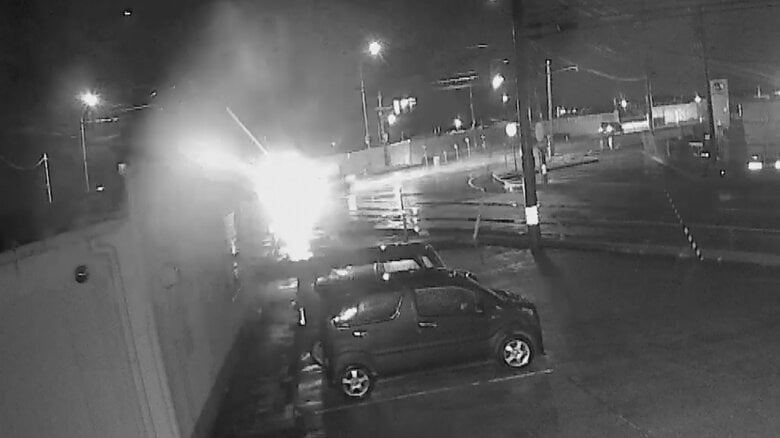 現場近くの防犯カメラ