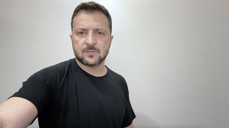 ロシアによる、北朝鮮製ミサイル発射を非難するゼレンスキー・ウクライナ大統領（8月11日）