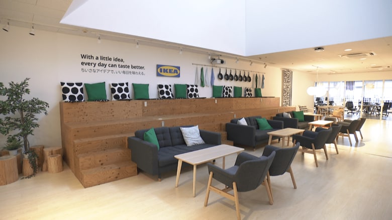 イケア・ジャパンの社内　開放感のあるオープンスペースとなっている