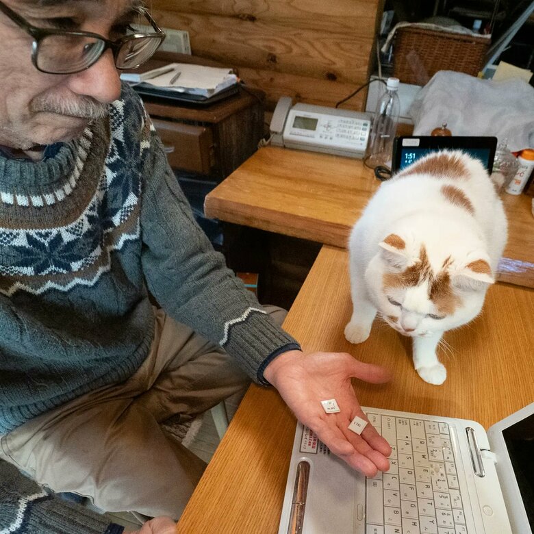 キーボード掘りをしていた（提供：MARCOさん）