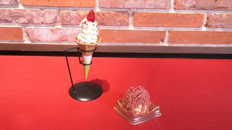 春限定モンブランとソフトクリームの販売はゴールデンウィークごろまで