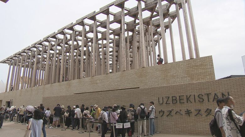 日田杉が使われているウズベキスタン館