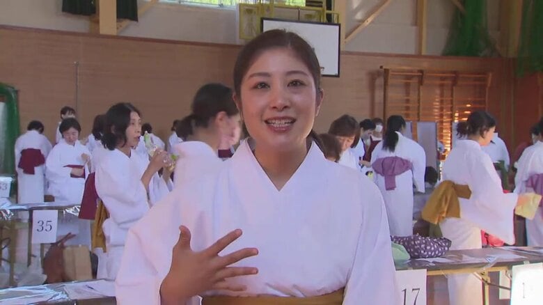 着物は左前で着付けるという