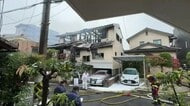 鳥取市の中心市街地で住宅全焼　70代の高齢夫婦が負傷し病院搬送　未明の出火…隣接住宅を類焼