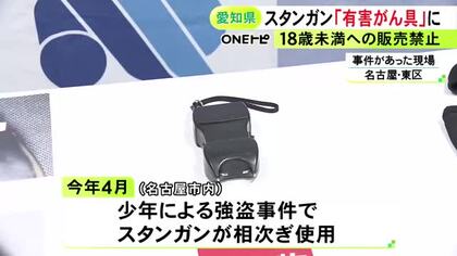 少年による強盗事件でも使用…『スタンガン』愛知県が未成年への販売を規制へ 青少年保護育成条例の有害がん具に指定方針