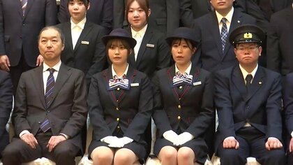 新年度を前に合同入社式　バスガイドや運転士など14人決意新たに　岩手県宮古市