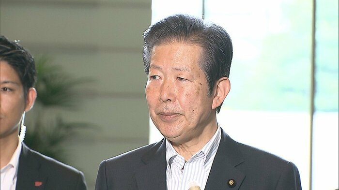 岸田首相と会談後「連立政権に公明党の存在は極めて重要」とアピールした公明・山口代表(5月30日)