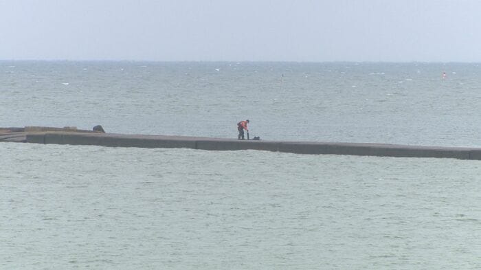 釣り人の姿