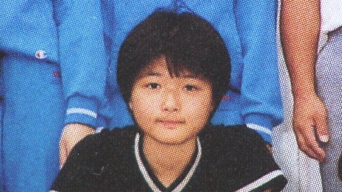 石田郁子さん(中学3年生の頃)