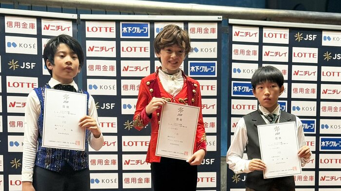 近畿選手権ノービスA男子表彰台