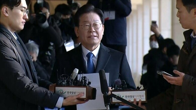 韓国・最大野党代表が検察に出頭　都市開発を巡る疑惑で取り調べ｜FNNプライムオンライン
