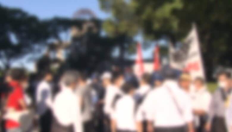 平和記念式典で広島市職員に暴行　中核派活動家5人に懲役2年から1年6カ月求刑｜FNNプライムオンライン