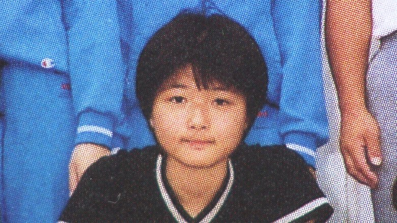 石田郁子さん(中学3年生の頃)