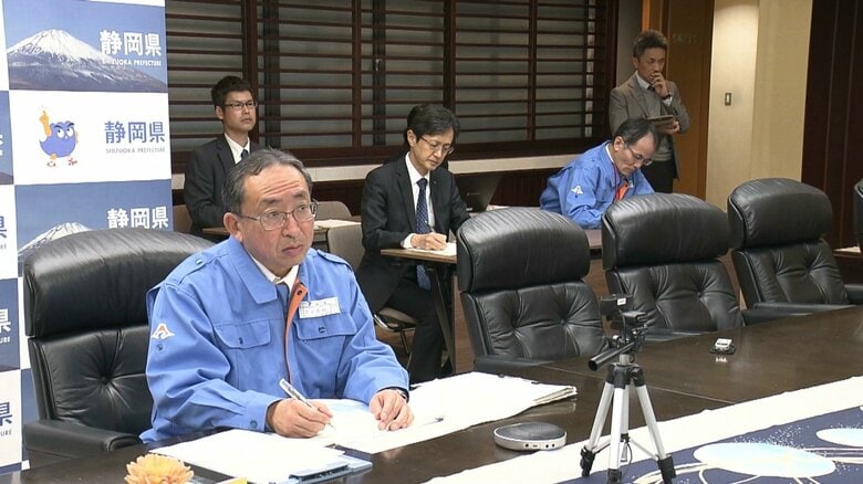 連絡会議に代理出席した静岡県の黒田健嗣 危機管理監（1月4日）