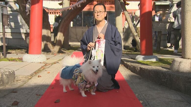 モクレンくんと飼い主の坂本さん