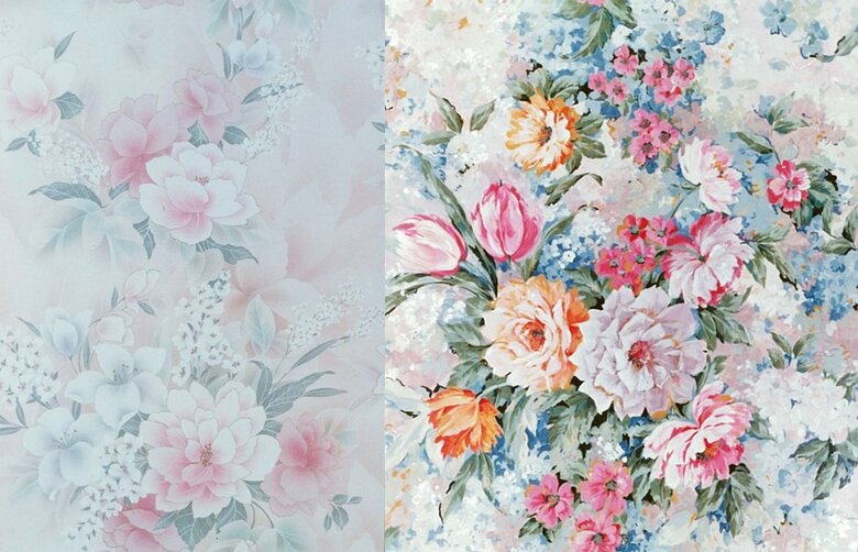 着物の図案から独自の表現に進化した柄の一部（写真提供：蔭山株式会社）