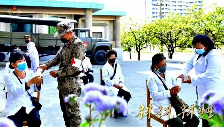 北朝鮮メディアは24日、新規の発熱者が3日連続で20万人を下回ったと報道した