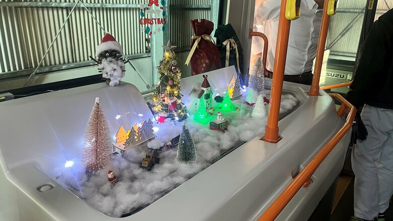 夜はライトアップ！