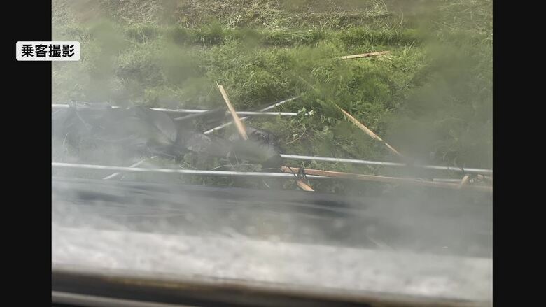 乗客が撮影した事故当時の様子