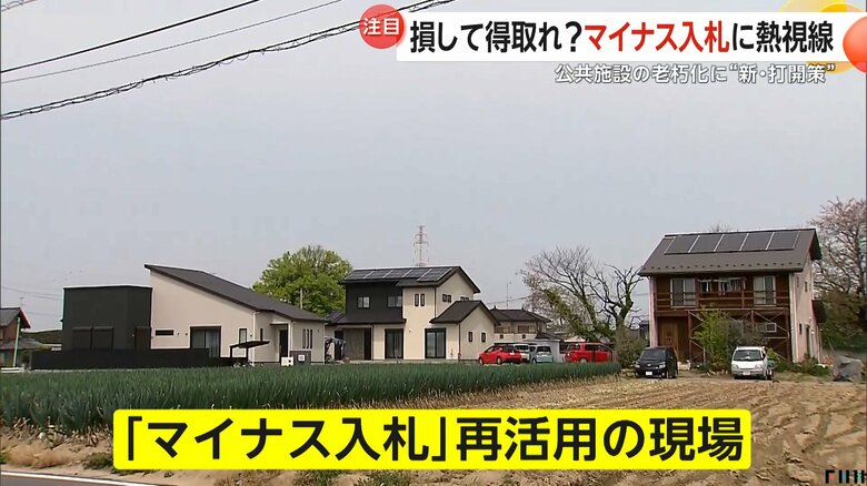 マイナス入札によって住宅に生まれ変わった場所