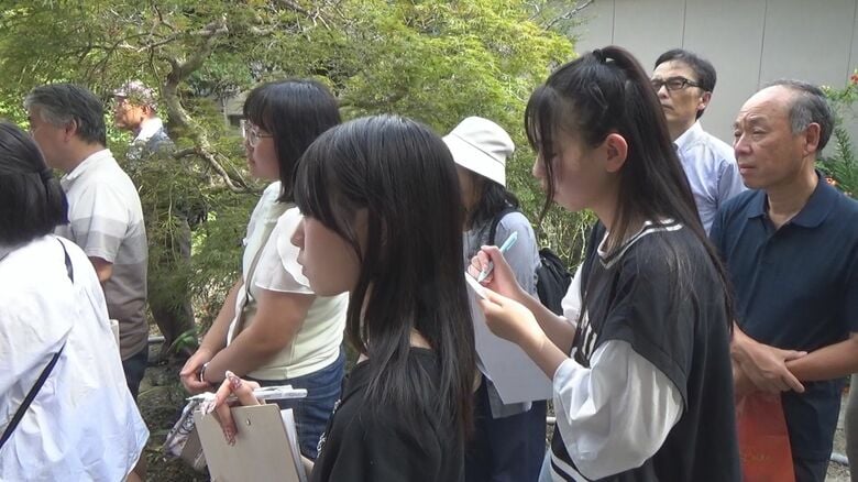 「わだつみのこえ80年の会」の高校生