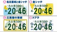 1位と2位は僅差に…名古屋でも導入される『ご当地ナンバープレート』4つの候補の中で100人に聞いた“推しデザイン”